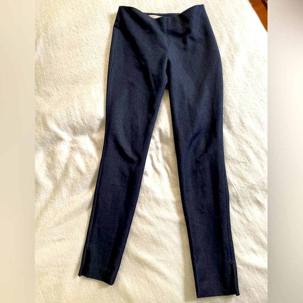 Elegant CENTRE VILLE PARIS Dark Wash Denim Side Zip Pant Women’s Size 2
